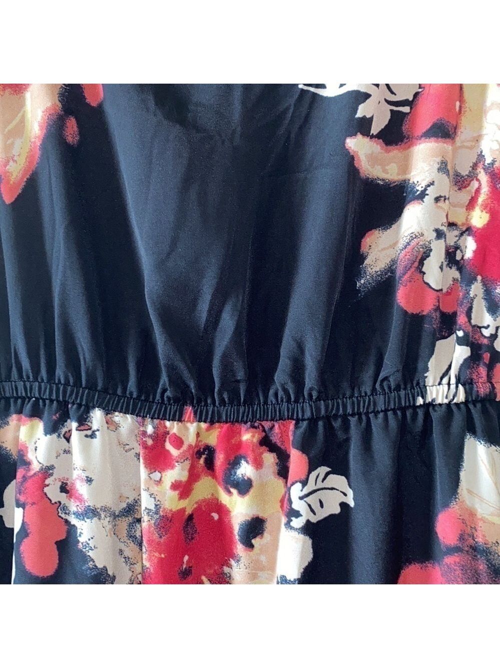 Ann Taylor Split-Neck Floral Sleeveless Maxi Dress - Picture 5 of 12